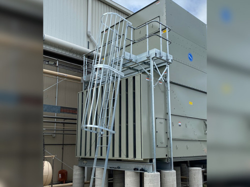 cooling tower access ladder