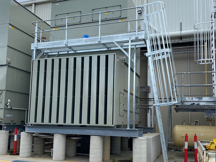 cooling tower access ladder