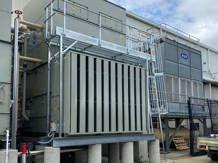 cooling tower access ladder