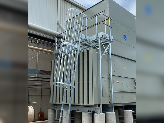 cooling tower access ladder