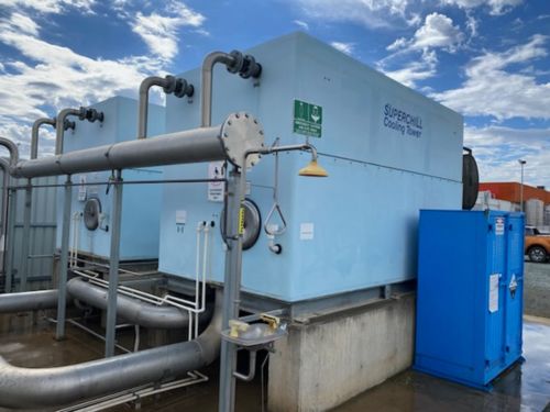 Sulzer Cooling Tower Drift Eliminator and Fill Pack Replacement
